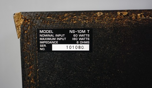 Yamaha NS-10M T 90's Bass Reflex Studio Monitor Speakers - Black W/ Grilles - Picture 20 of 22