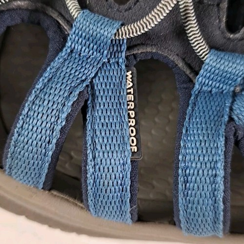 Keen Whisper Sandals Womens 7.5 Blue Strappy Waterproof Shoes Hiking Outdoor - Picture 7 of 12