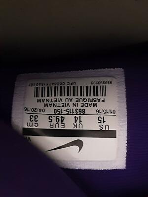 Nike Air Max Audacity 2016 Purple Basketball Shoes Men