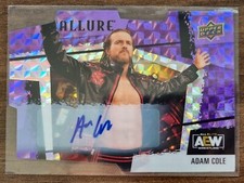 2022 AEW Adam Cole Purple Diamond AUTO /10 ALLURE Trading Card #85671