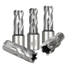 Annular Cutter Set 3/4" Weldon Shank Mag Drill Bits Kit for Magnetic Drill Press