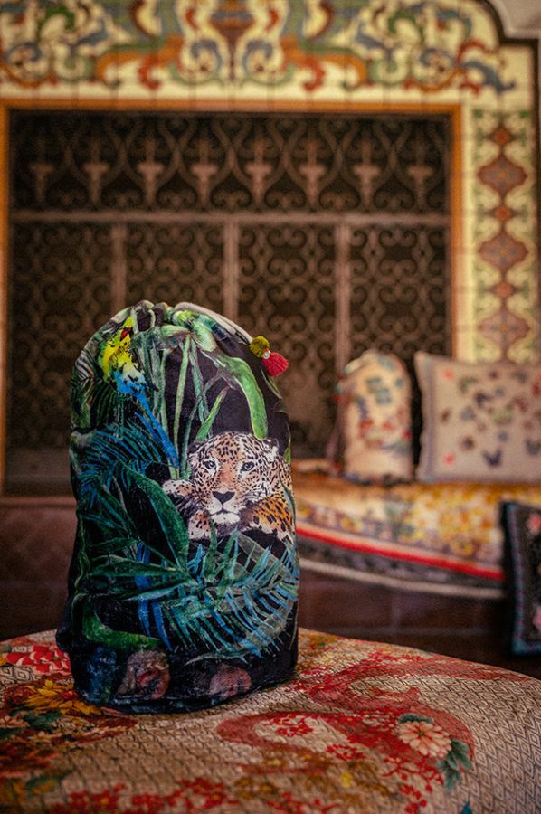 Johnny Was Blanket Jungle Cozy Reversible Leopard Throw Black Butterfly