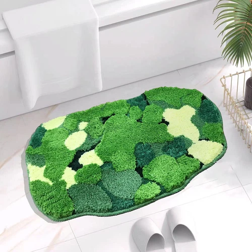 Moss Shag Area Rug for Bedroom Living Room Floor Mats Non-slip Thick Washable - Picture 42 of 44