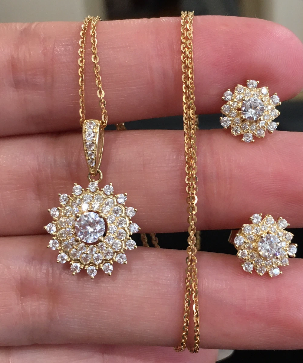 Earrings and locket set sale