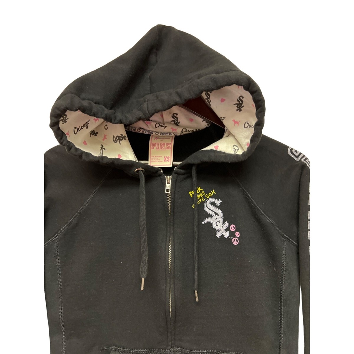 Victoria's Secret PINK Chicago White Sox 86 Hooded Full Zip