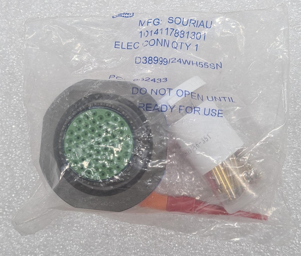 LOT 11] NEW - SOURIAU AERO ELECTRIC D38999/24WH55SN Circular