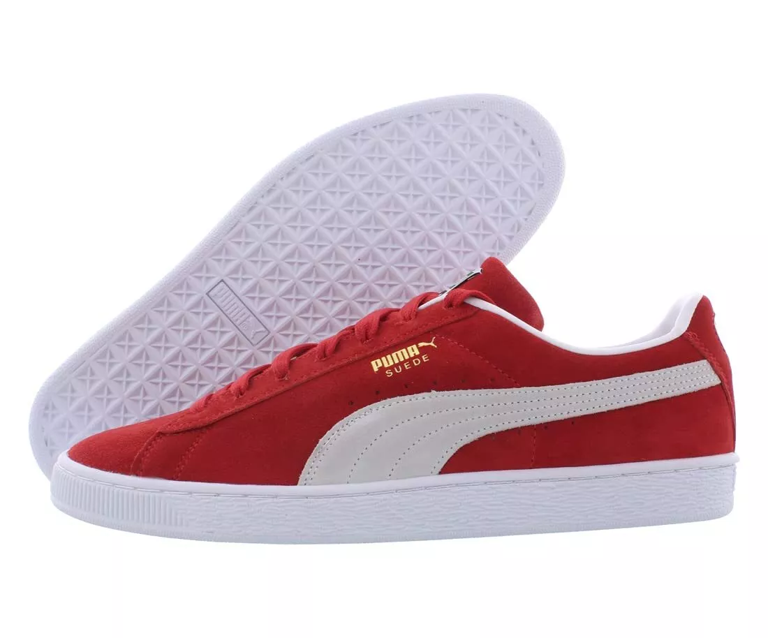 PUMA SUEDE CLASSIC XXI HIGH RISK RED WHITE 374915 02 SIZE 10.5 eBay
