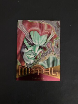 1995 FLEER MARVEL METAL #52 SKULLFIRE GEM MINT