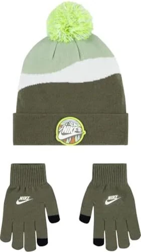 Nike Little Kids' Snow Day Peak Beanie & Gloves Set