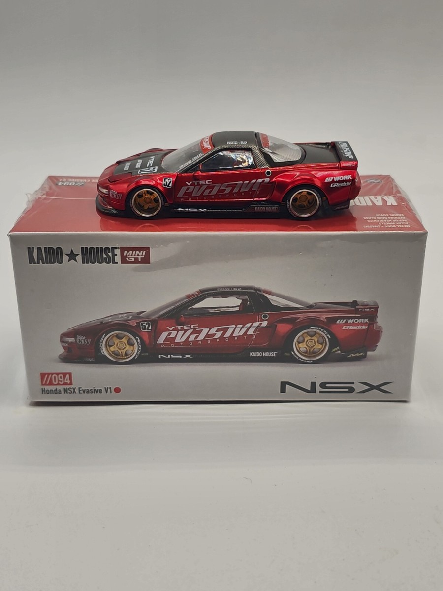 IN STOCK-Kaido House x Mini GT 1:64 Honda NSX Evasive V1 Red IN STOCK-Kaido House x Mini GT 1:64 Honda NSX Evasive V1 Red