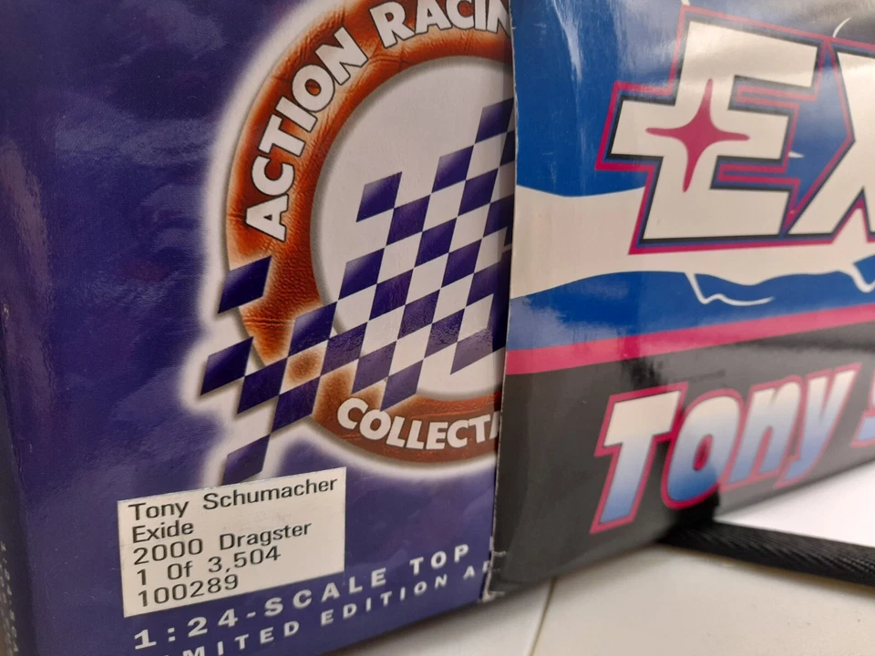 Tony Schumacher #1 Exide NHRA 2000 Top Fuel Dragster 1:24 edición limitada Foto 3 de 4
