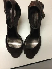 DonnaKaran Ladies Shoes 3 In Heel Open Toe Ankle Strap Size Euto 36 USA 6 A201ss