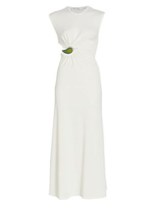 Christopher Esber Ruched Moodstone Tank Dress