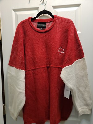 Spirit Jersey Heavyweight New York sweater size 2XL MSRP $149 Red Wool Pullover 