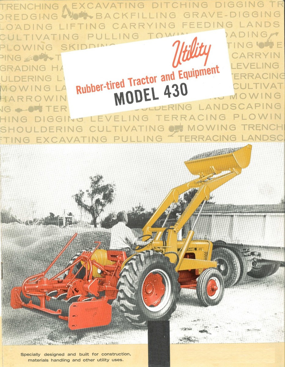 J.I. Case 430 Utility Tractor Loader Backhoe Forklift
