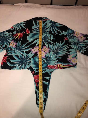Casual Wear Hawaii USA crop top multicolore che lega donna taglia piccola cotone - Foto 12 di 12