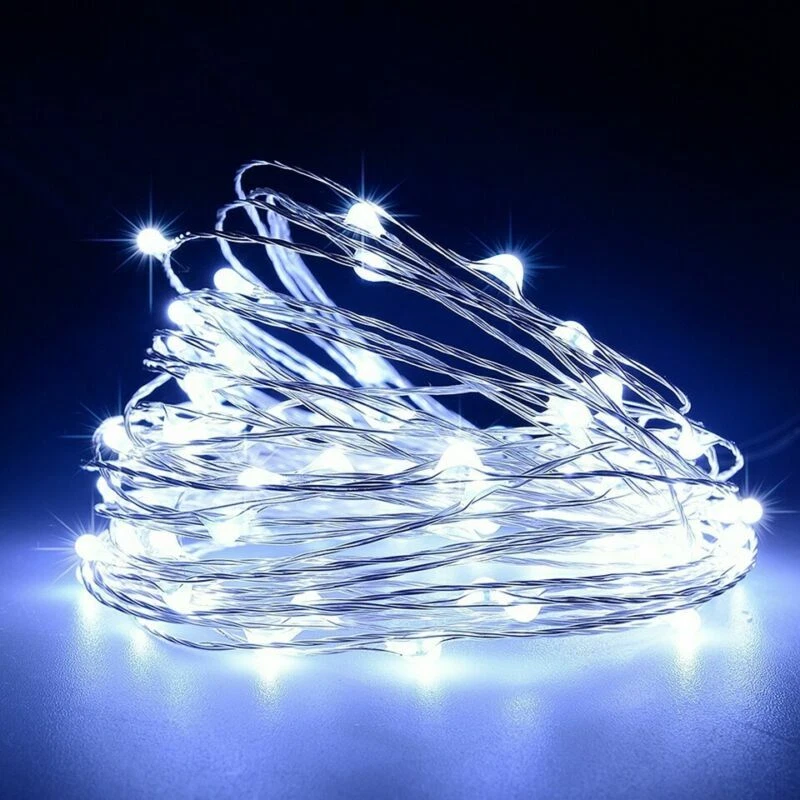 LED Solar String Lights Waterproof Copper Wire Fairy Christmas Garden Outdoor UK