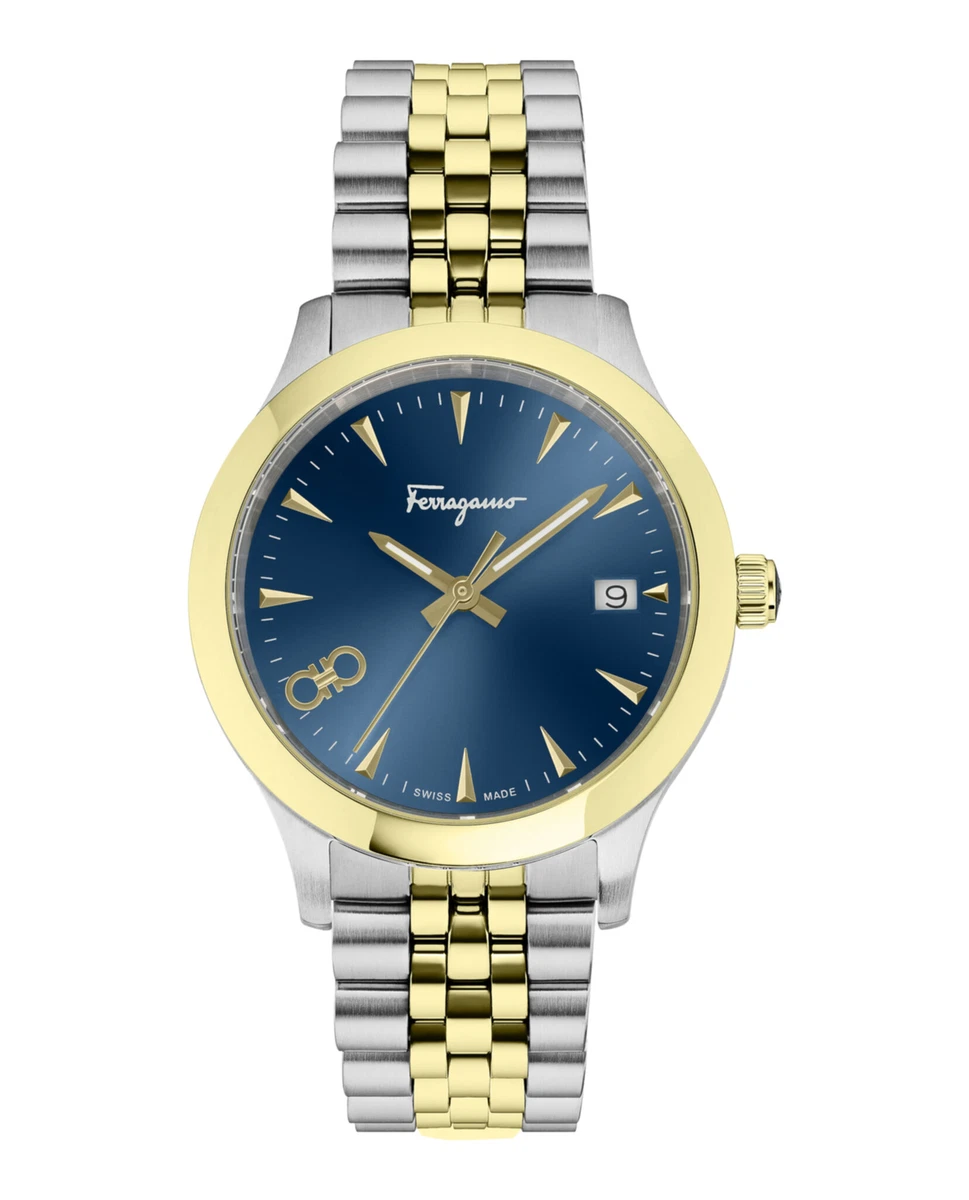 Salvatore Ferragamo Womens Ferragamo Duo Two Tone 33mm Bracelet
