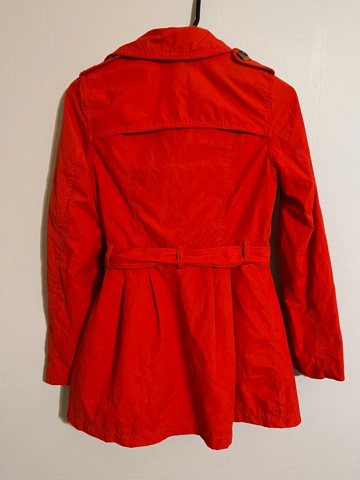 Abrigo Chaqueta Forever 21 F21 Mezcla Poliéster/Algodón Rojo Guisante - Para Mujer 2 Foto 4 de 4