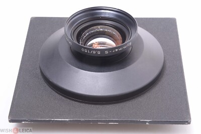 ✓ SINAR DB SCHNEIDER 150MM 5.6 SYMMAR S 4X5 LENS ON DB LENS BOARD