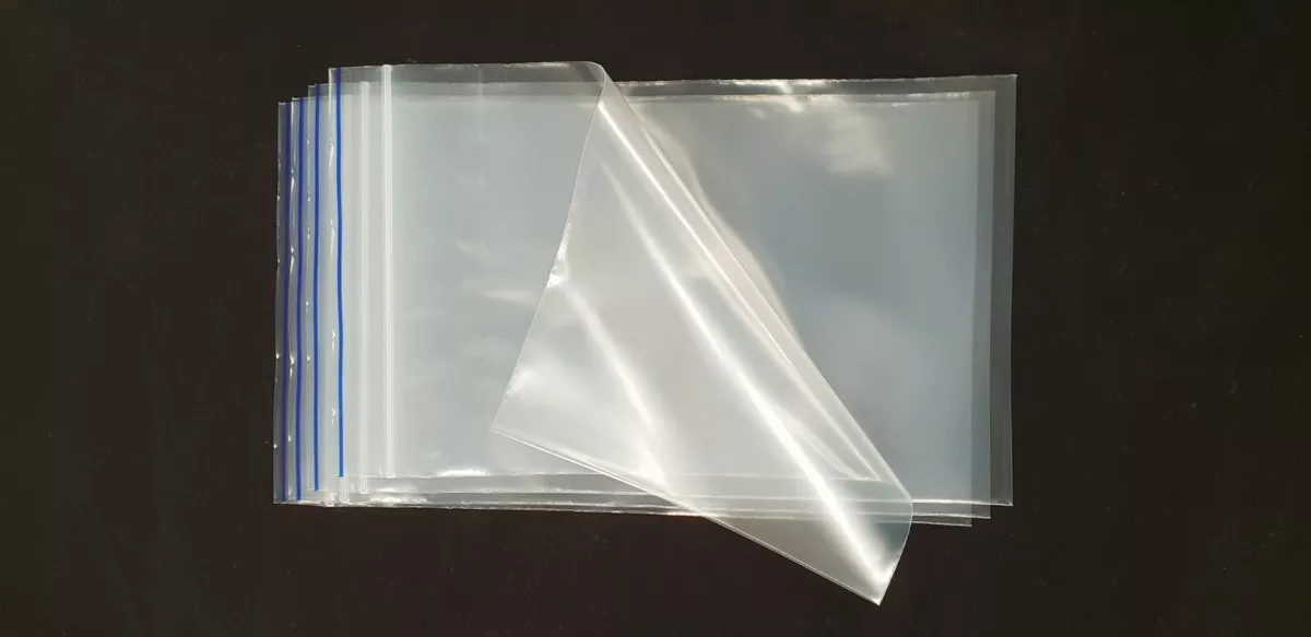 100 Ziplock Bags Heavy Duty 75um Thick Resealable Zip 15 x 20 cm