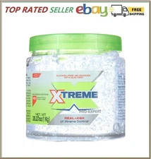Xtreme Professional Extreme Hold Hair Gel Clear Jar, 35oz