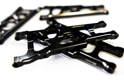 CR (F + R) Black Aluminum A-Arms For Traxxas Slash 4x4, Rustler, Stampede - Picture 7 of 10