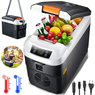 Brandson Kühlbox elektrisch Camping Auto 10L 12V/24V/240V KFZ kühlt Schwarz