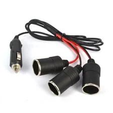 Universal 3 Way Car Cigarette Lighter Socket Splitter DC Power Charger Adapter