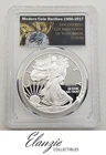 2017-W AMERICAN SILVER EAGLE FIRST DAY OF ISSUE PCGS PR 70 DCAM