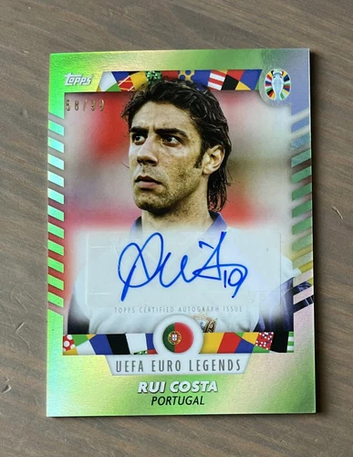 TOPPS “I Am Jose Mourinho” Platinum Curated EURO 2024 Card Rui Costa Auto /99
