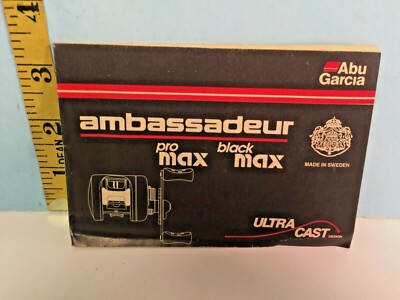 Abu Garcia black max Ultra Cast リール Abu Garcia Black Max Baitcast Reel, Right Hand Fishing Reel