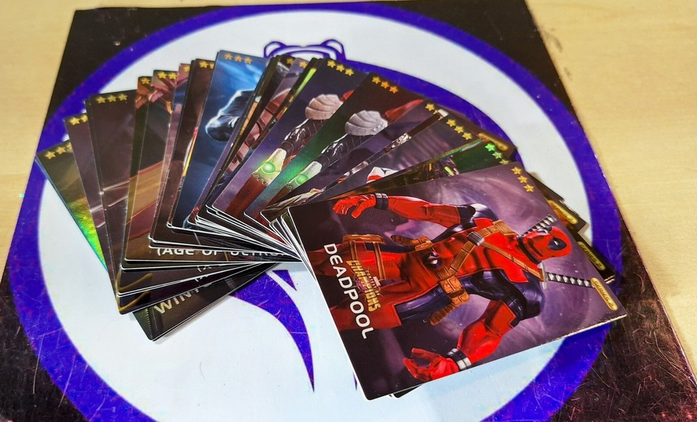 COMPLETE YOUR SET MARVEL CONTEST OF CHAMPIONS DAVE & BUSTERS CARS FOIL & NONFOIL
