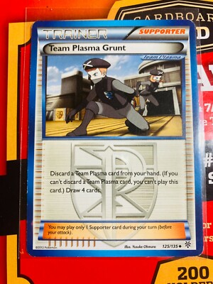 V80 Pokemon Card Team Plasma Grunt 125/135 Trainer