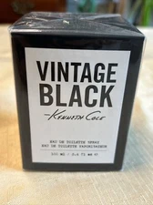 Vintage Black by Kenneth Cole Men 3.4 oz/100ml Eau de Toilette Spray - Sealed-