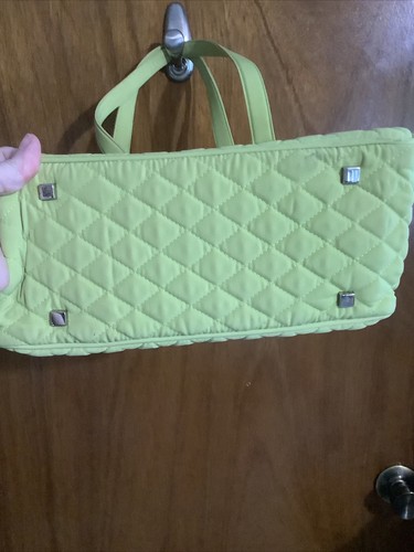 Vera Bradley Microfiber Large Satchel Avocado Green~13”x 12” X5” - Picture 5 of 12