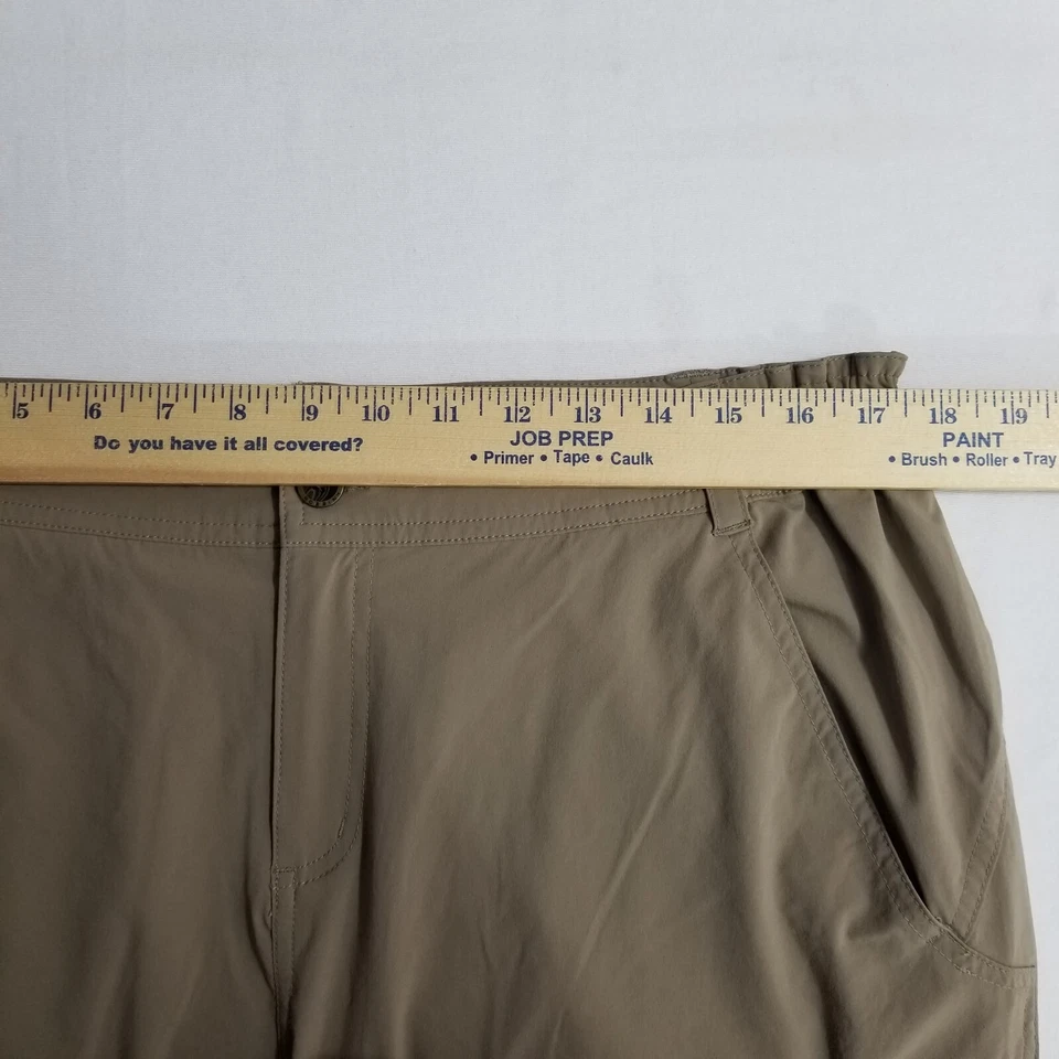 Pantalones Royal Robbins Cardiff para mujer talla 34 X 31,5 marrón cintura elástica senderismo. Foto 2 de 4