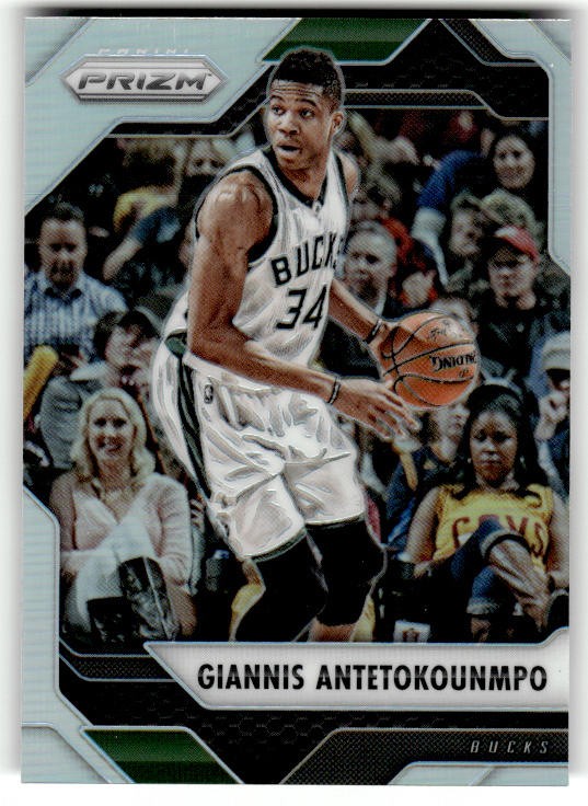 2016-17 Panini Prizm Silver Prizms Giannis Antetokounmpo #13 Milwaukee Bucks