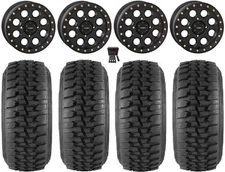 System 3 SB-7 15" Wheels Bk (5+2) 33" Desert Series Tires RZR Turbo S / RS1