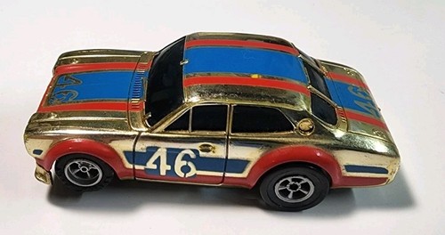 Vintage Aurora AFX Gold Chrome #46 Ford Escort HO Slot Car Magna-Traction - Picture 4 of 12
