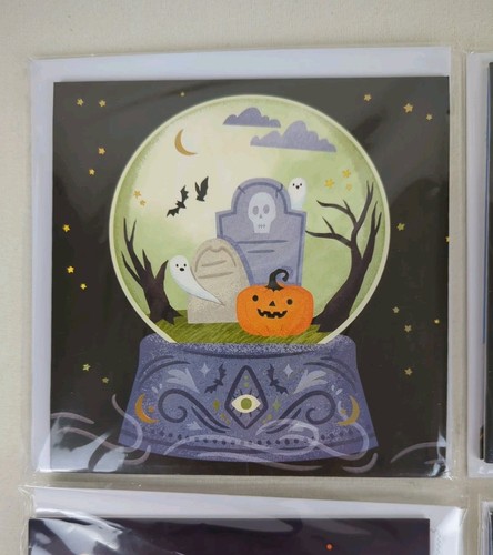 Lot 4 Happy Halloween Cards 3D Treasures Pop-Up Greeting Card Up with Paper - Picture 2 of 10