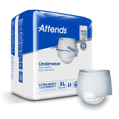 Attends  Care Moderate Absorbent Underwear, Extra Large