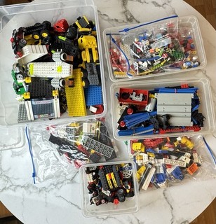LEGO Konvolut vintage gemischt 4 4 kg Schienen Eisenbahn kleinteile Figuren