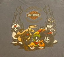RARE Vintage Harley-Davidson Looney Tunes graphic t-shirt