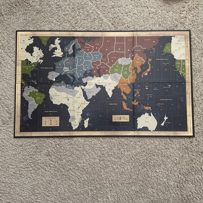 Axis & Allies Game Board Only Replacement Map Milton Bradley VGC