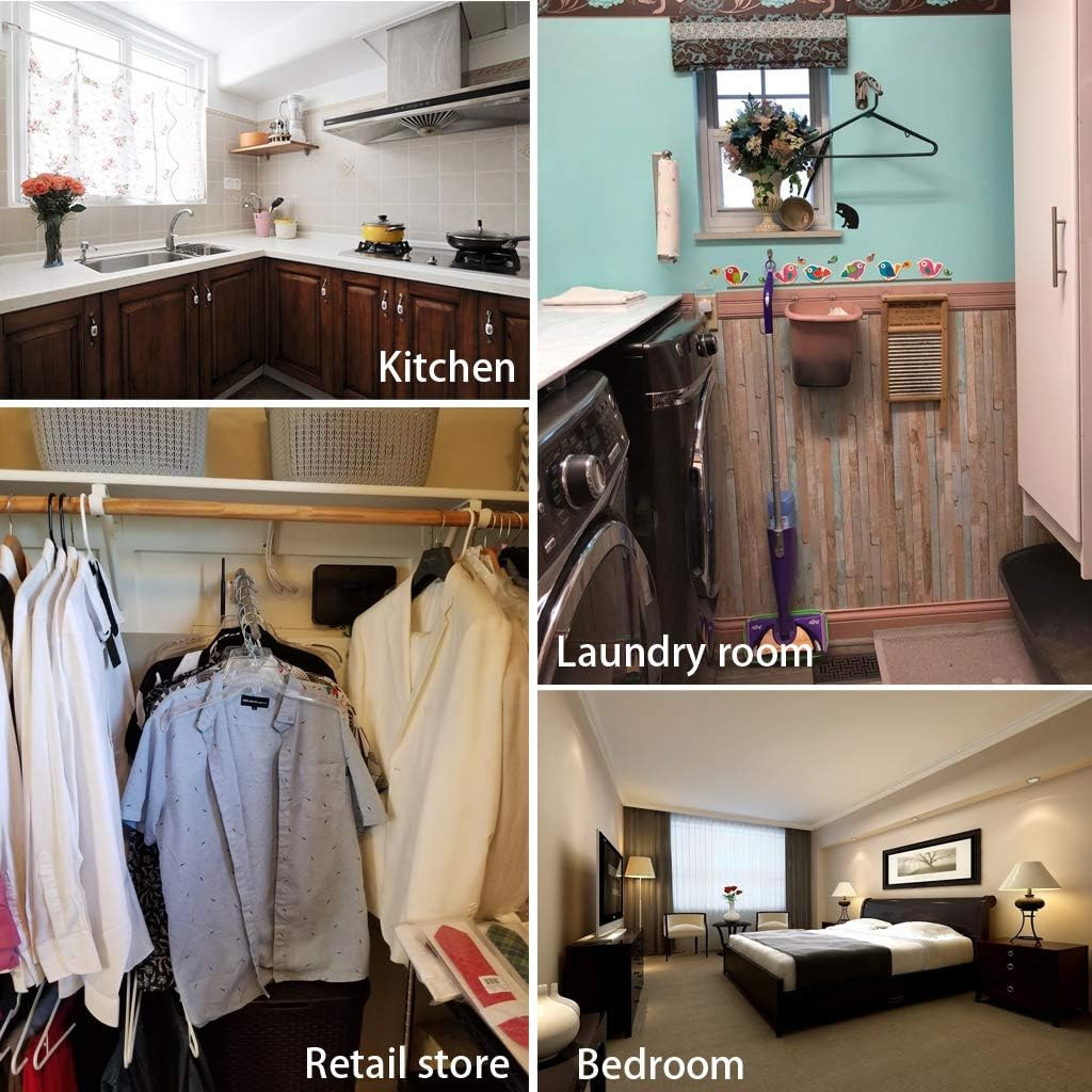 Sumnacon Stainless Steel Clothes Hanger Rack-Wall Mount Garment Hook with Swing 