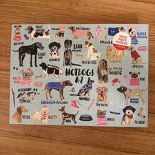 Dogs Mudpuppy Hotdogs A-Z 1000 Pc Jigsaw puzzle Retired