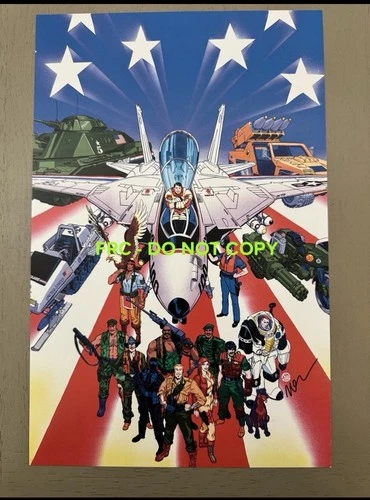 GI Joe Poster Art Print Autograph Signed by Michael Golden Poster Adventure Con