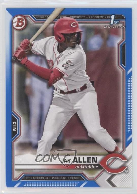 2021 Bowman Draft Blue 62/150 Jay Allen #BD-11 12in