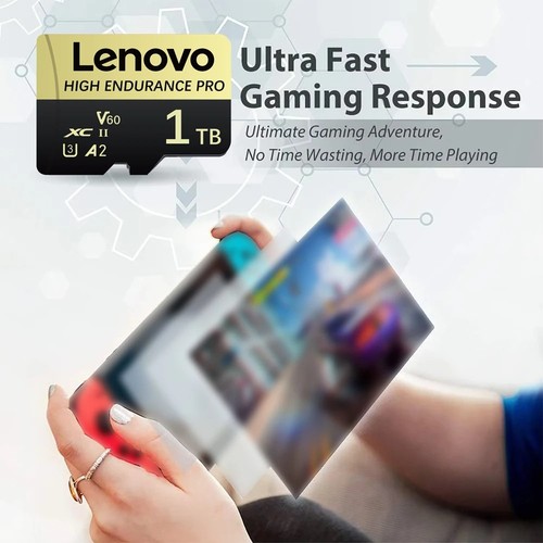 Carte Mémoire Lenovo Haute Vitesse 1To 2To Carte Micro Sd Classe 10 Xc Tf Carte Adaptateur - Photo 12 sur 17